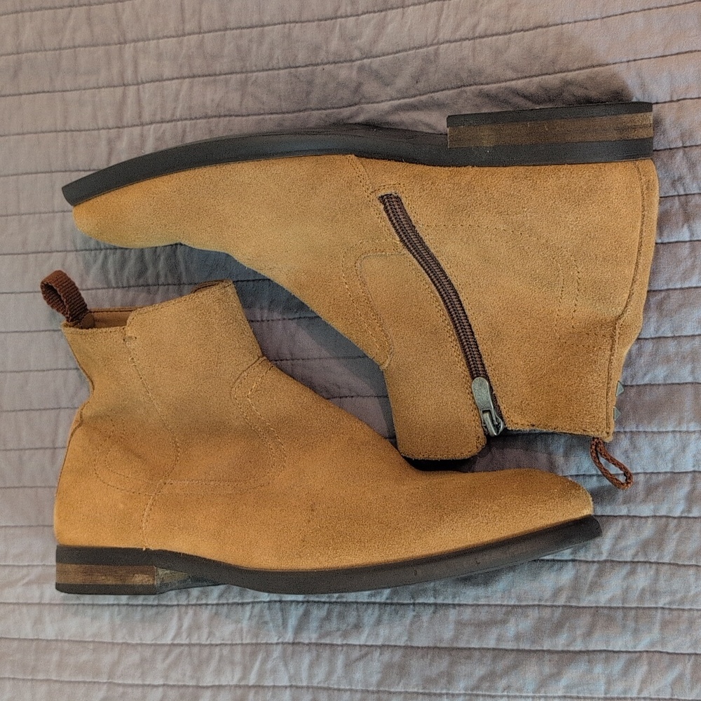 Call it Spring suede boots